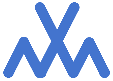 Un logo ressemblant au logo de l'UdeM, sauf avec des v au lieu de u, de sorte que le milieu forme un X pour chi.